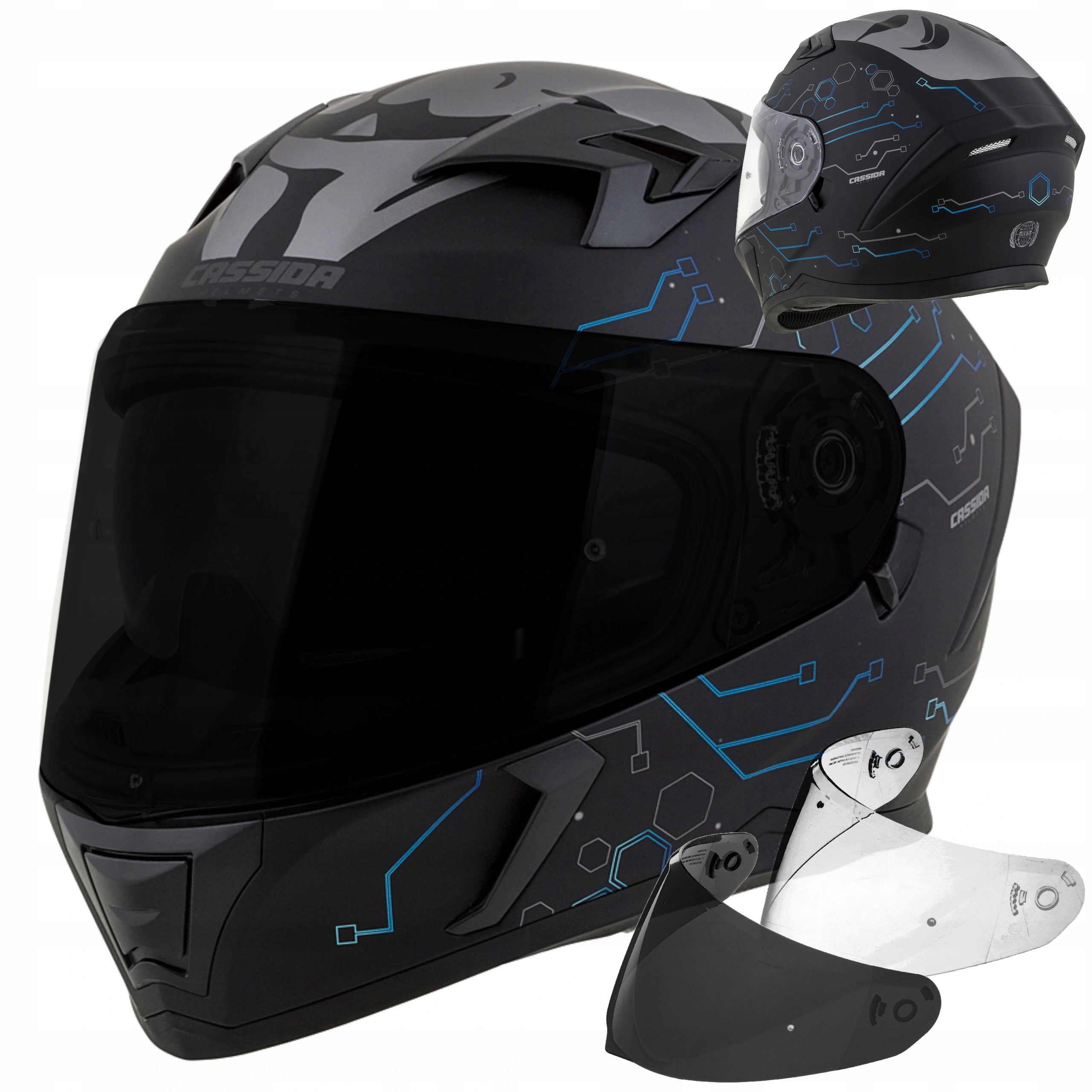 +WINDSCREEN CASSIDA MOTORCYCLE HELMET REFLECTIVE GRAPHICS