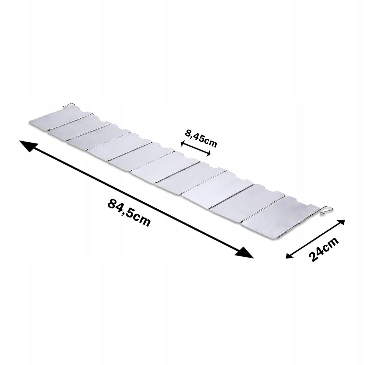 WINDSHIELD FOR TRAVEL BURNER COOKER ALUMINUM FOLDING 24CM Packaging status original