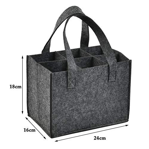 WINE FELT BAG 6 BOTTLES GIFT FOR WINE LOVER 2 PCS FOR HOME Manufacturer code SWC5908201335509