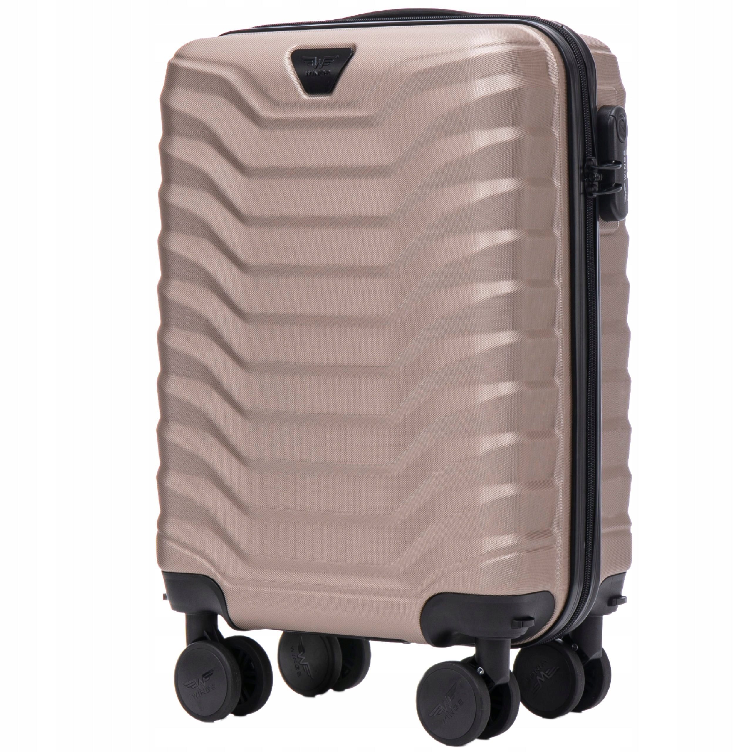 WINGS Small carry-on LUGGAGE with ABS hard SPACIOUS suitcase for AIRCRAFT Brand Wings