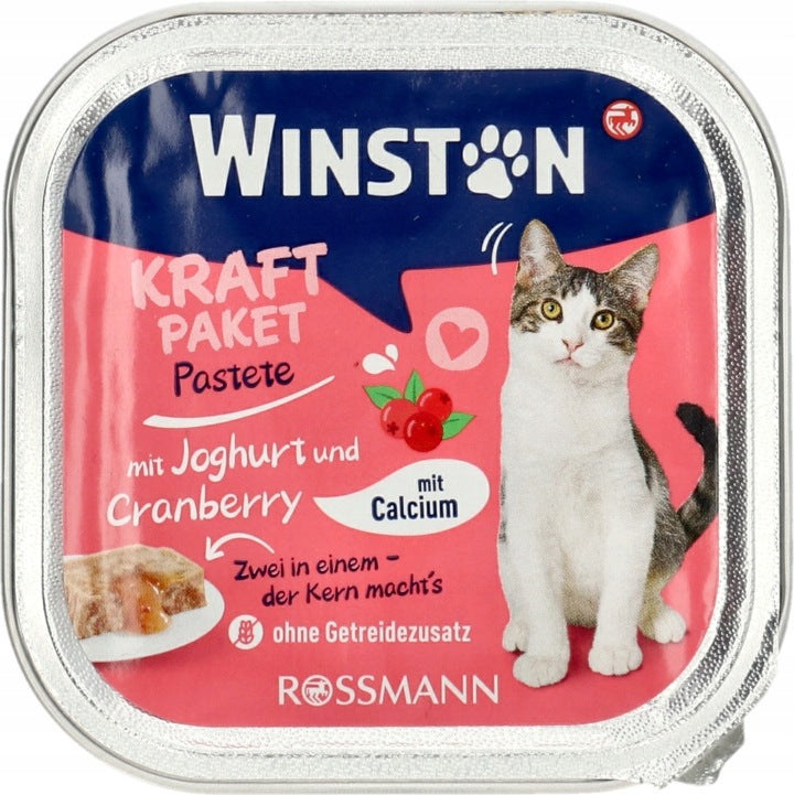 WINSTON ADULT CAT FOOD WITH YOGURT AND CRANBERRY FLAVOR 100 G