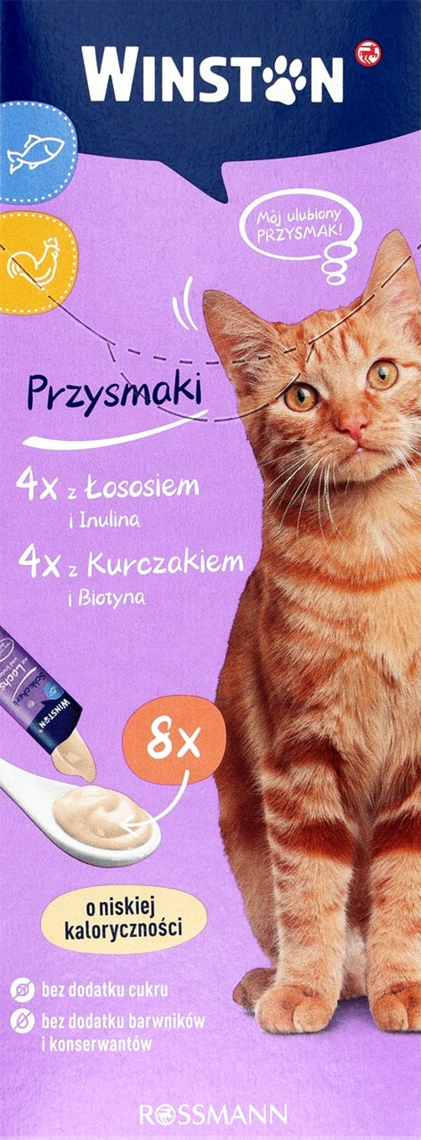 WINSTON CAT FOOD WITH SALMON AND CHICKEN Weight 15 g