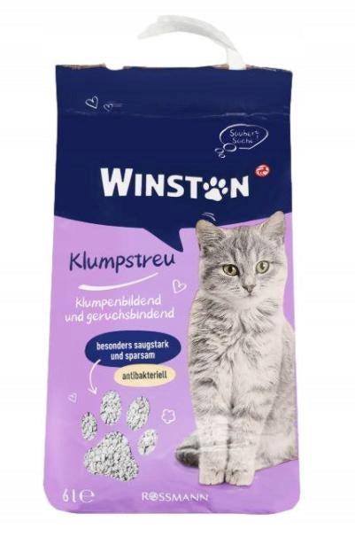 WINSTON Cat Clumping Litter from Bentonite Clay 6L
