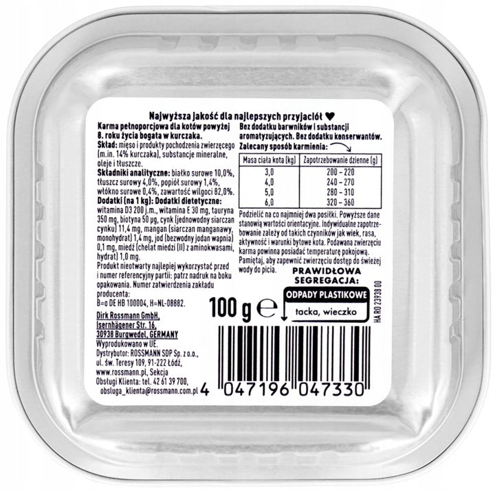 WINSTON WET FOOD FOR OVER 8 YEARS OF AGE 100 G Brand Winston