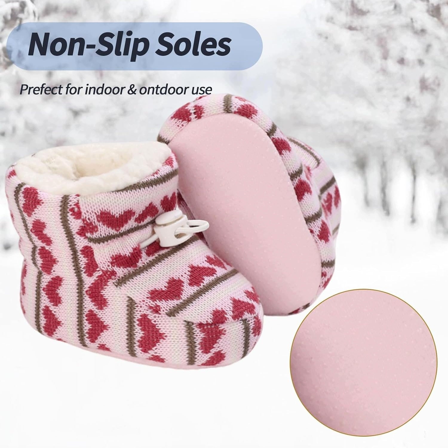 WINTER BOOTS FOR NEWBORNS WARM ANTI-SLIP ADJUSTABLE LINING Manufacturer code 5908040722416
