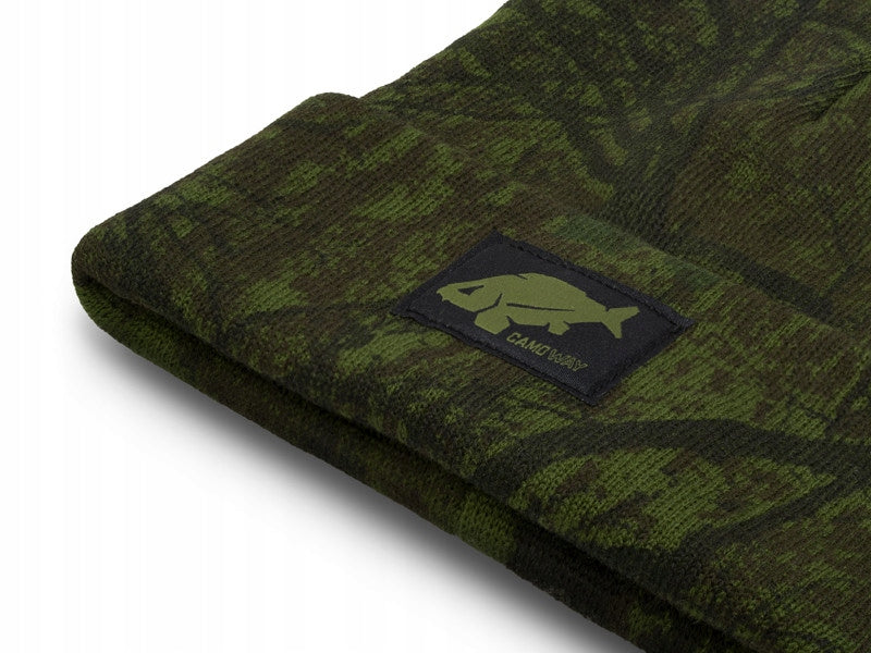 WINTER HAT DELPHIN OutLINE CamoWAY Color green