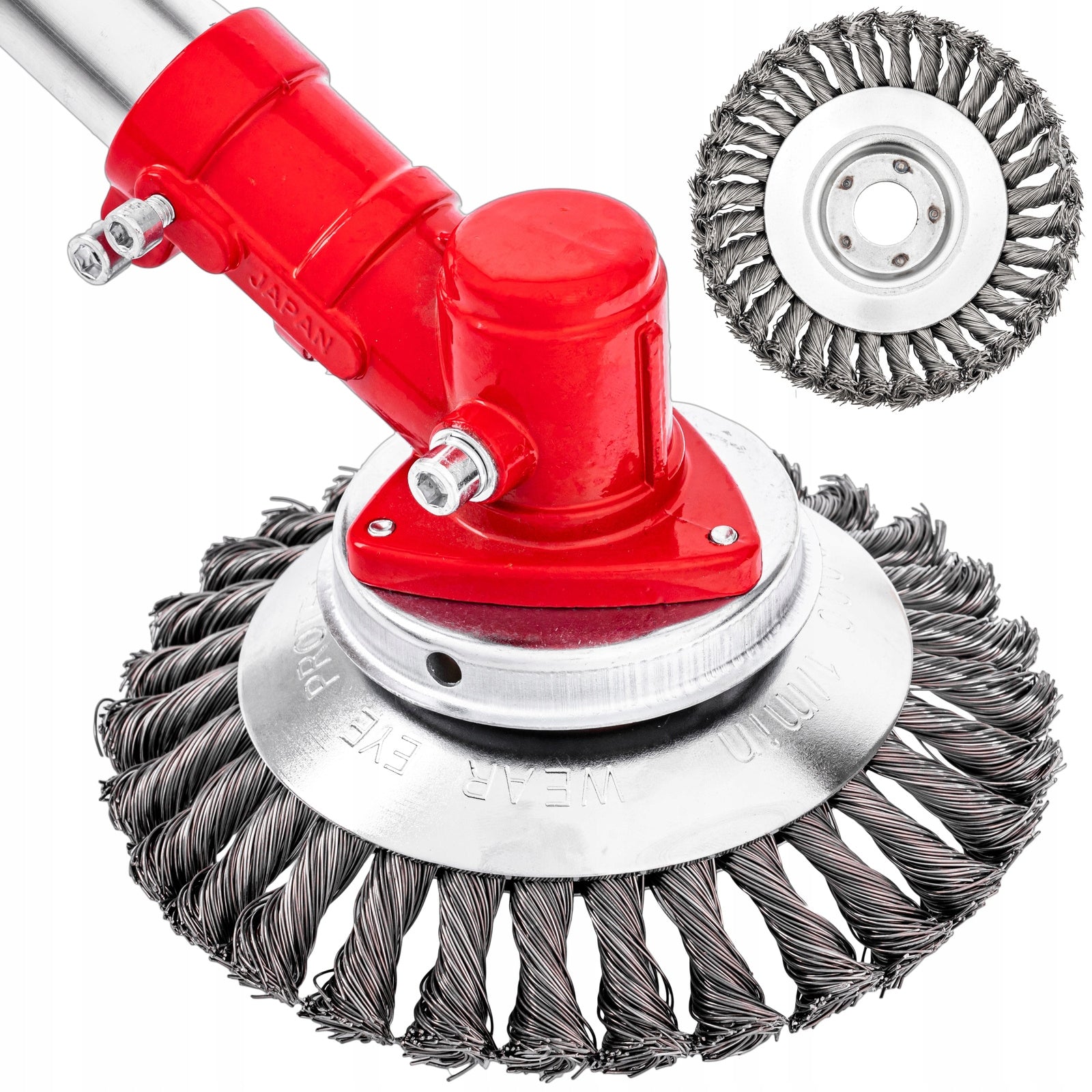 WIRE BRUSH TWISTED FOR CLEANING PAVING STONES FOR WEEDS 200mm Manufacturer code Szczotka druciana do kosy 200mm