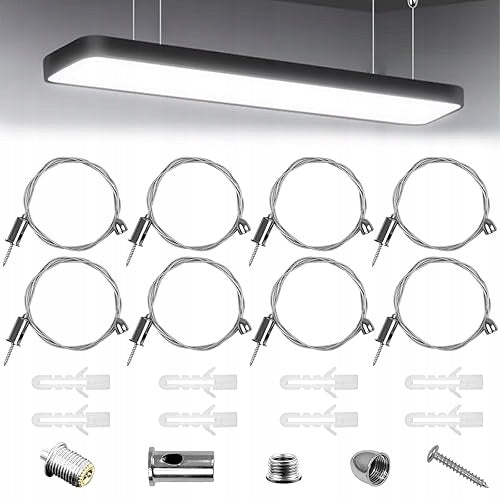 WIRE CABLES FOR HANGING SET OF 8 STAINLESS STEEL FOR APARTMENTS