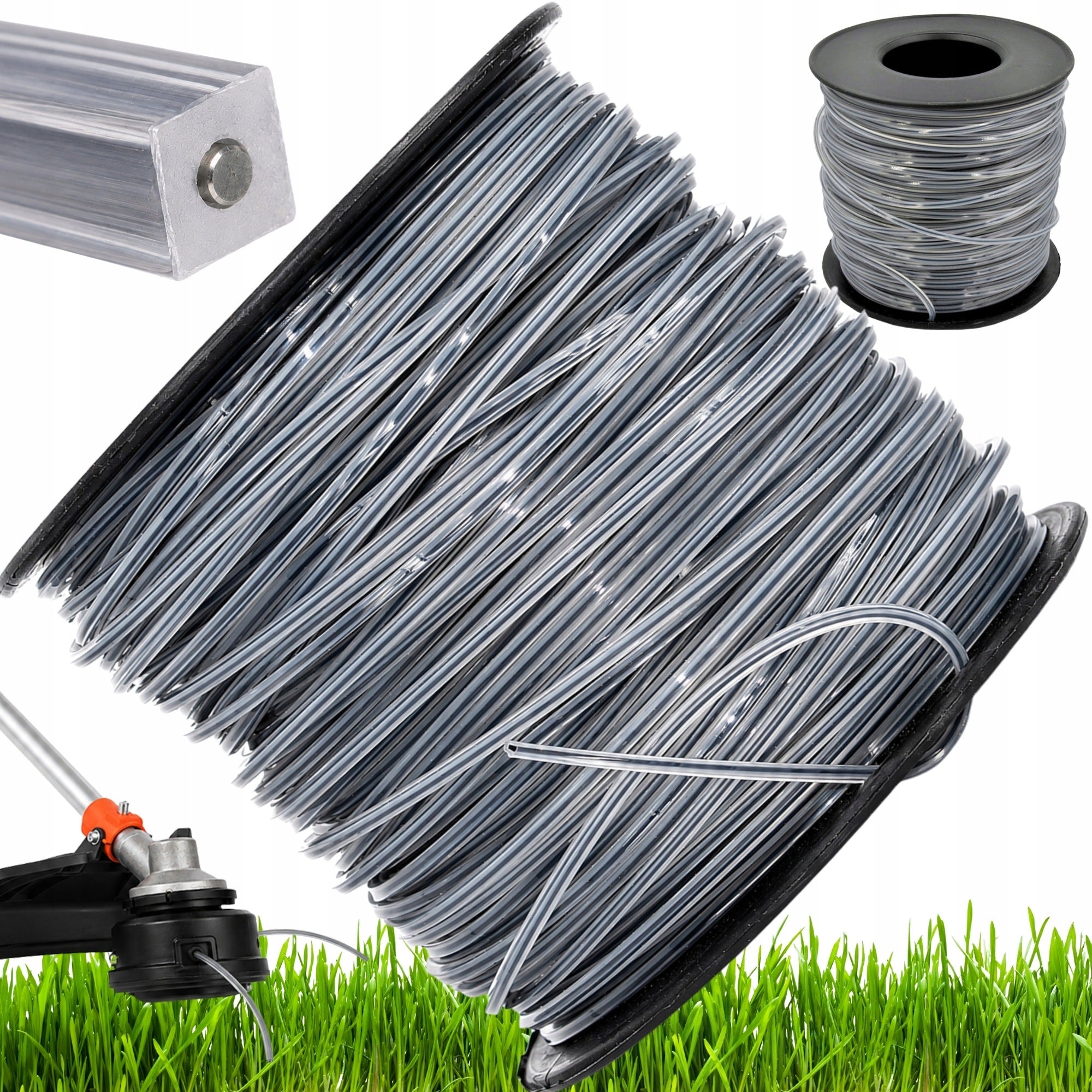 WIRE CUTTING LINE REINFORCED FOR COMBUSTION SCYTHE QUADRANGULAR SQUARE 2,7mm