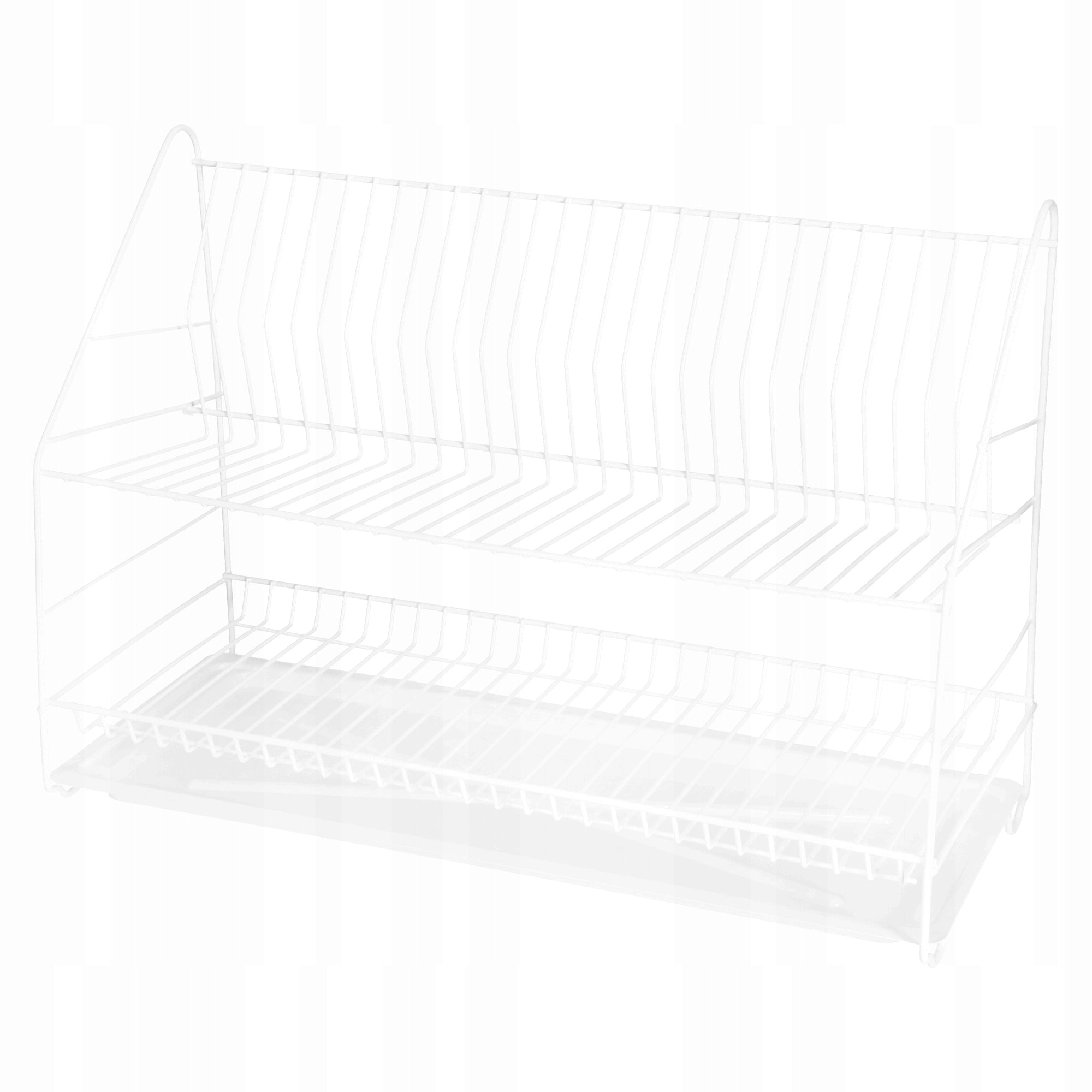 WIRE DRYER 2-POS.80 WHITE WITH GUTTER