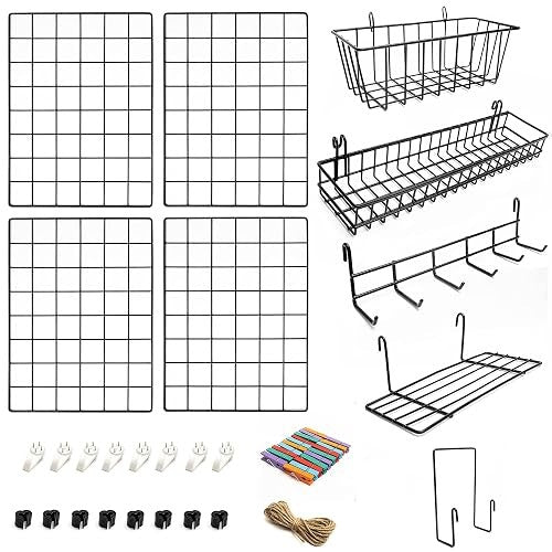 WIRE WALL PANELS SET OF 2 ORGANIZERS FOR ROOM OFFICE 40X30 Brand no brand