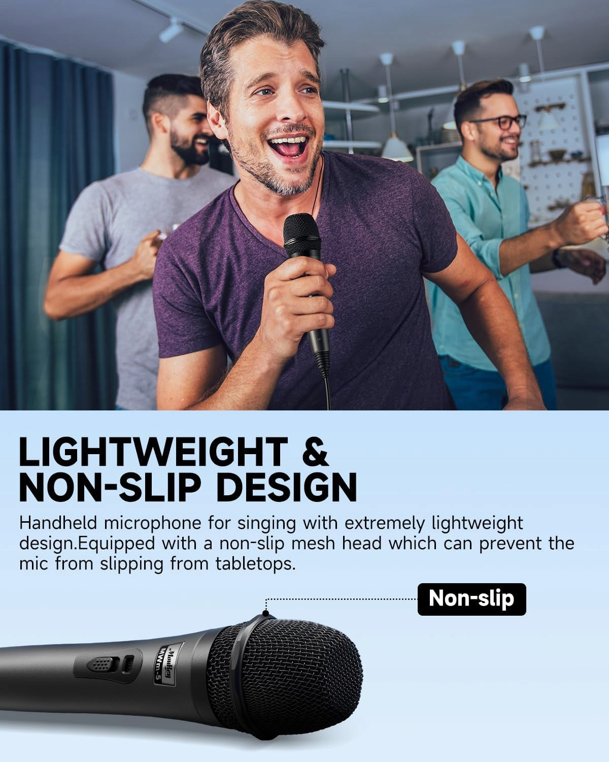 WIRED HANDHELD MICROPHONE Moukey MWm-5 KARAOKE BLUETOOTH Manufacturer code x