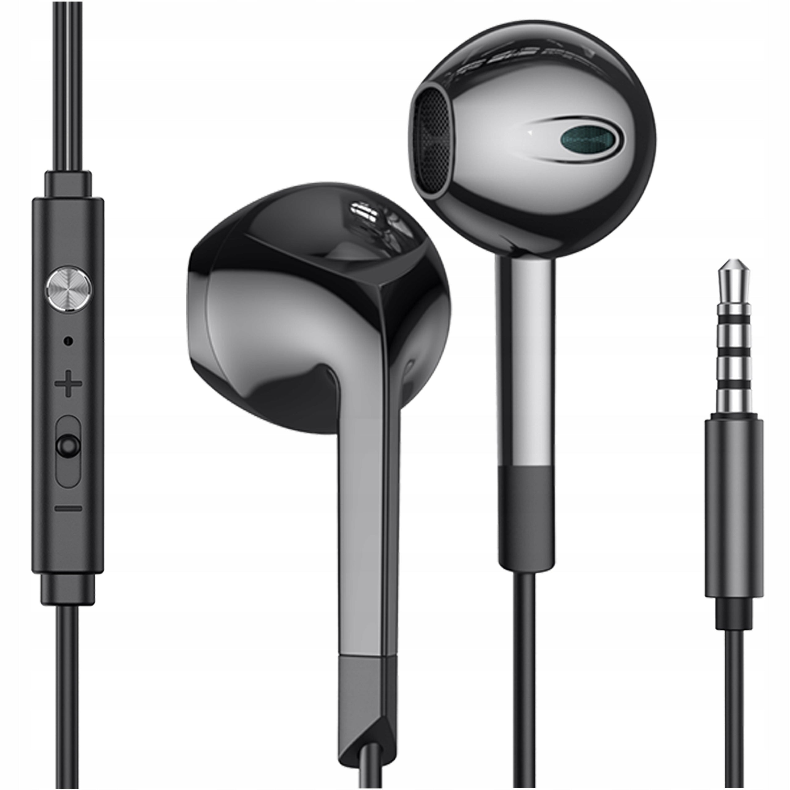 WIRED IN-EAR HEADPHONES MINI JACK 3,5mm MICROPHONE BUTTON X-BASS