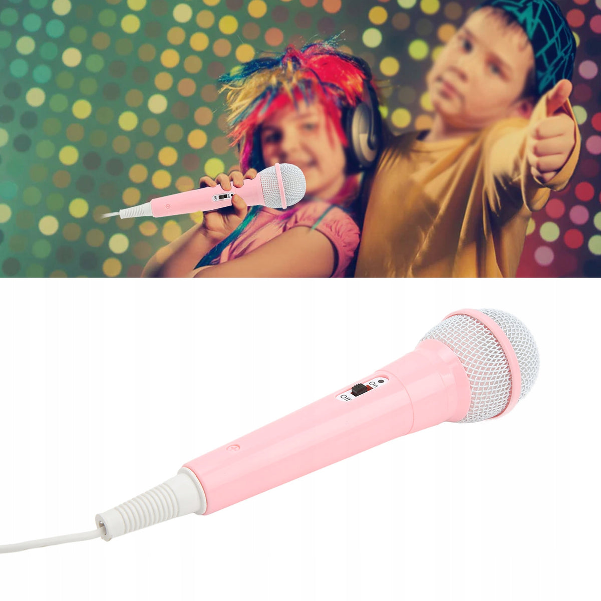 WIRED MICROPHONE FOR CHILDREN KARAOKE SPEAKER Packaging status original