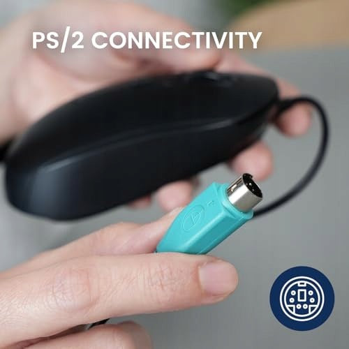 WIRED MOUSE PS/2 OPTICAL 1200 2000 DPI CABLE 1 8M OFFICE HOME Model SWC5908201270398