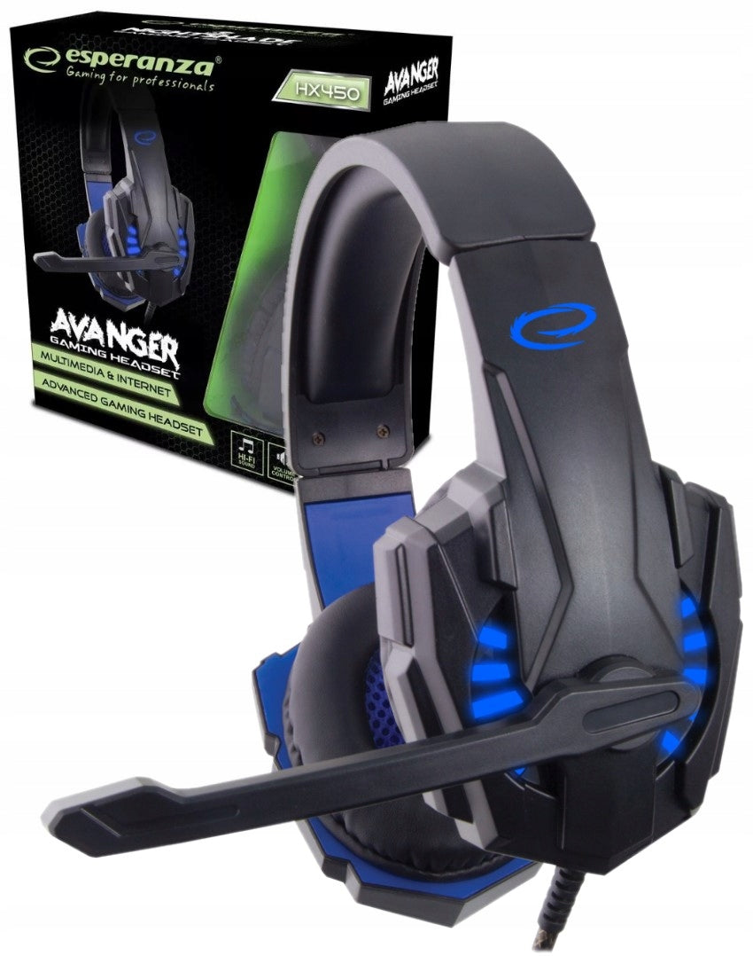 WIRED ON-EAR HEADPHONES FOR LAPTOP PC GAMING FOR GAMING + MICROPHONE