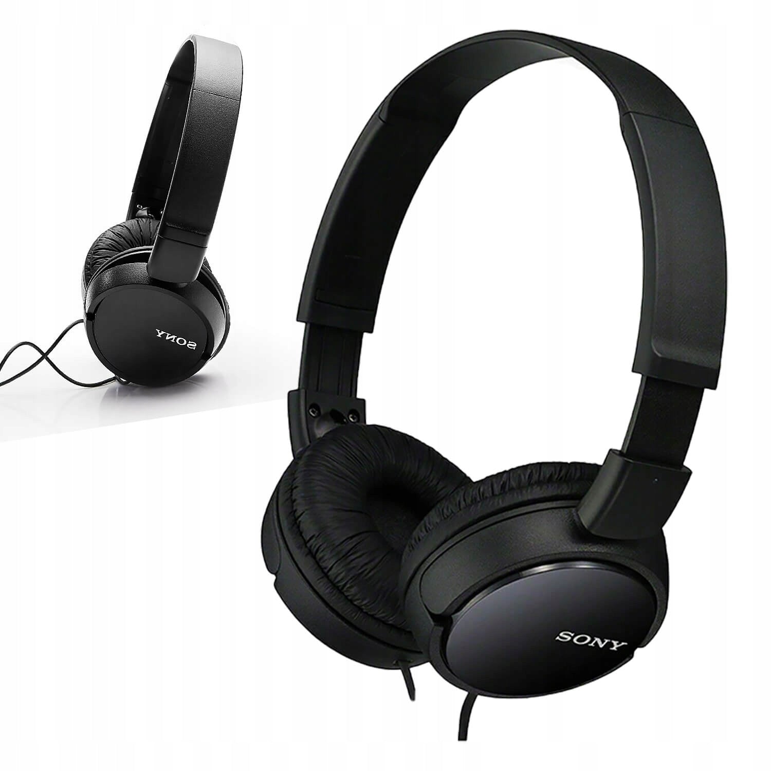 WIRED ON-EAR HEADPHONES SONY SOLID LOUD WITH MICROPHONE BLACK XXL Brand Sony