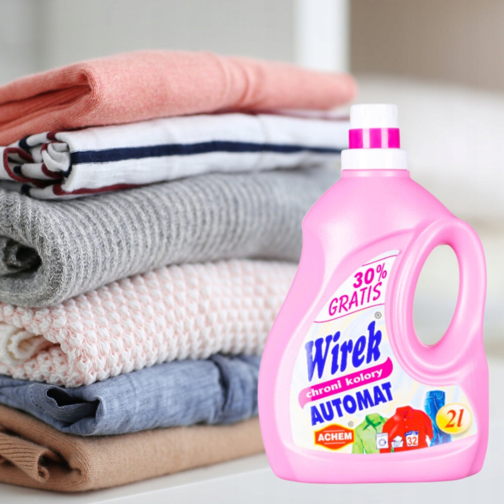 WIREK Color Colour Washing Liquid PROTECTS COLORS Automatic 2l x2 Packaging status original