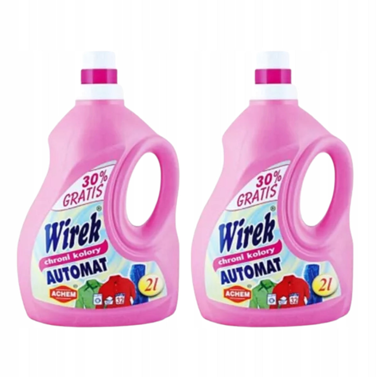 WIREK Color Colour Washing Liquid PROTECTS COLORS Automatic 2l x2