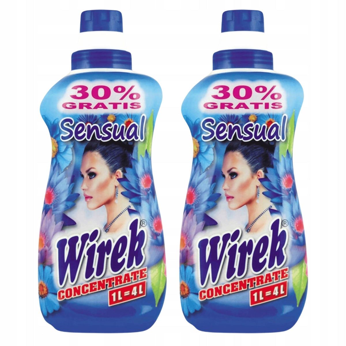 WIREK Rinsing Liquid Sensual CONCENTRATE Facilitates Ironing 1L x2