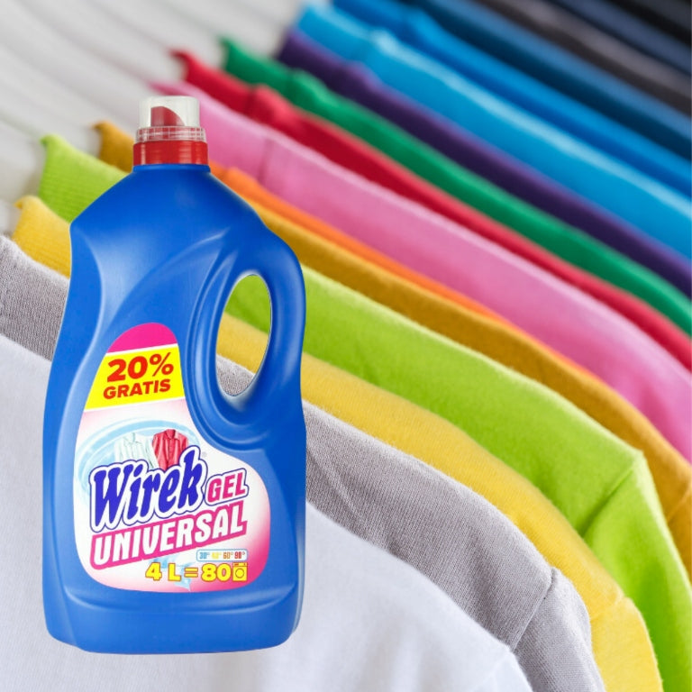 WIREK Washing Liquid 4L Universal GEL Protects Blue Colors EFFICIENT x2 Packaging status original