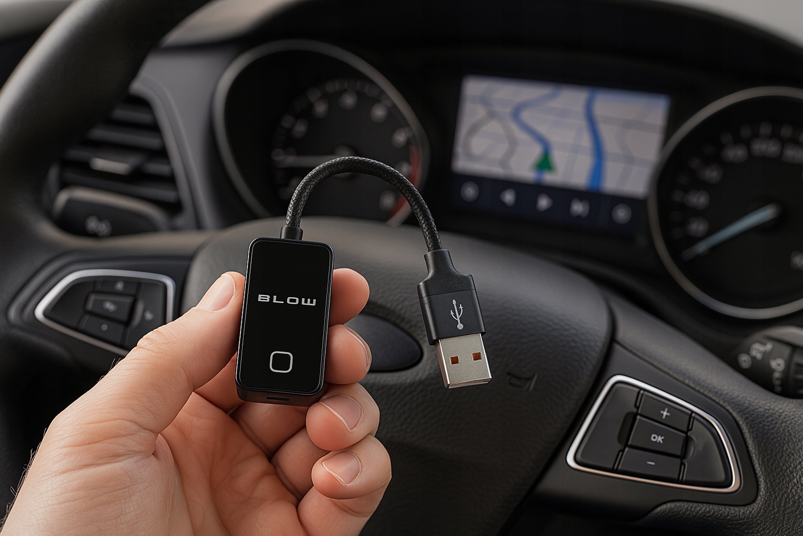 WIRELESS ADAPTER CARPLAY ANDROID AUTO WIFI BLUETOOTH + USB C ADAPTER Manufacturer code 78-429#