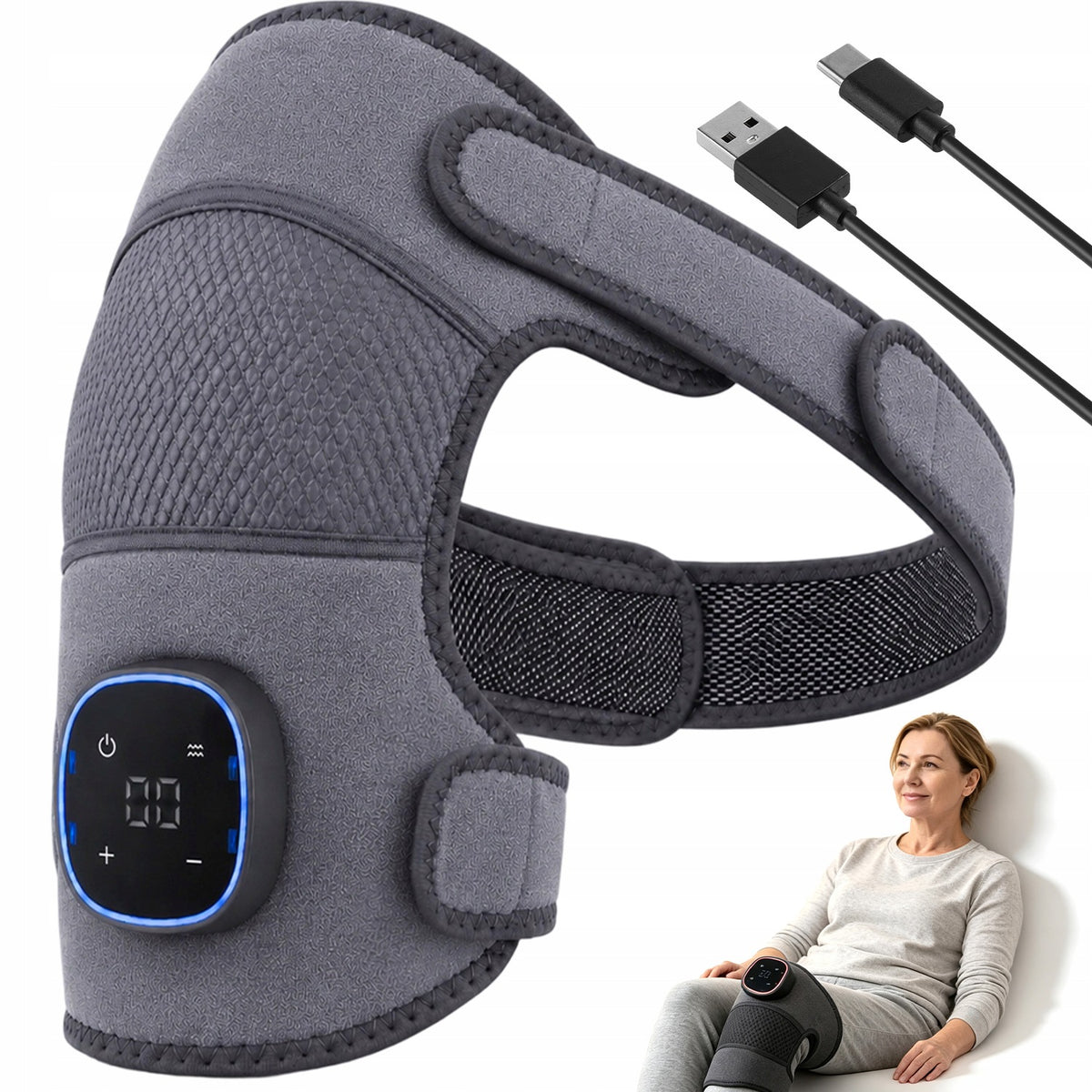 WIRELESS ARM KNEE MASSAGER ADJUSTABLE 3 MASSAGE MODES