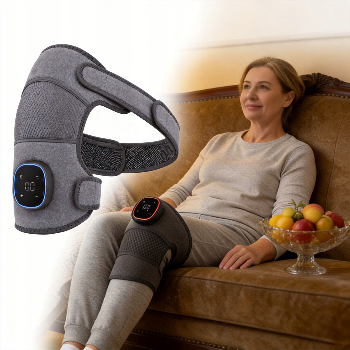 WIRELESS ARM KNEE MASSAGER CONSTANT TEMPERATURE ADJUSTABLE Packaging status original