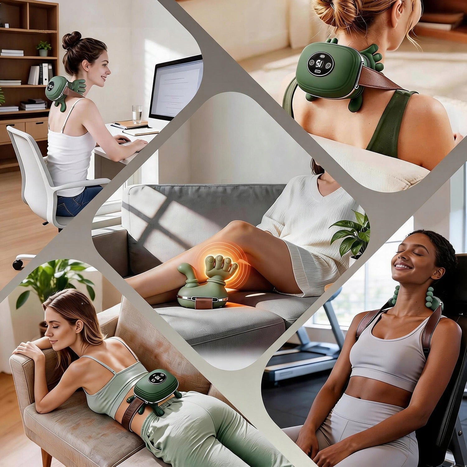 WIRELESS BACK SHOULDER NECK MASSAGER FOR ELECTRIC BATTERY Packaging status original