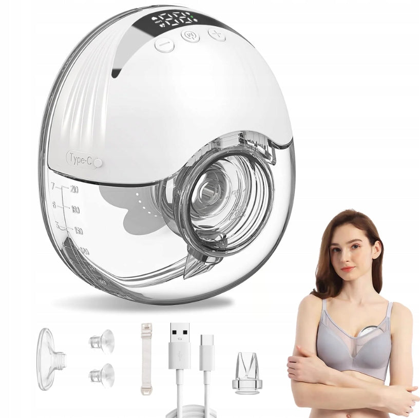 WIRELESS BATTERY BREAST PUMP 4 MODES 12 LEVEL FOOD GRADE SILICONE