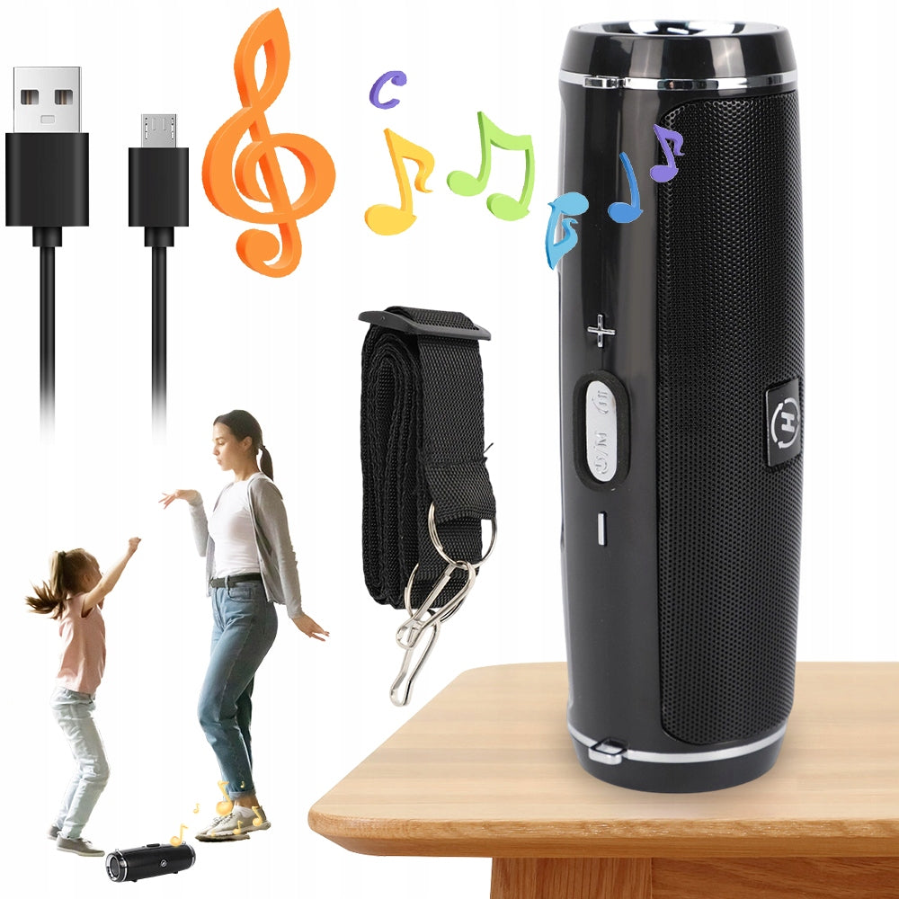 WIRELESS BLUETOOTH SPEAKER LED RADIO AUX USB BOOMBOX