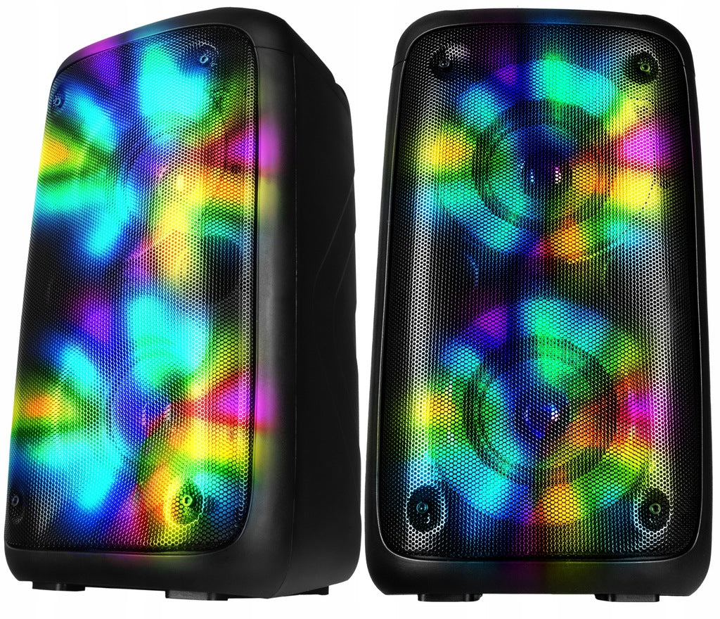 WIRELESS BLUETOOTH SPEAKER PORTABLE 1300W MOBILE KARAOKE FM USB S