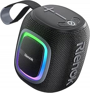 WIRELESS BLUETOOTH SPEAKER RIENOK S2 RGB LED USB/AUX/TF BLACK