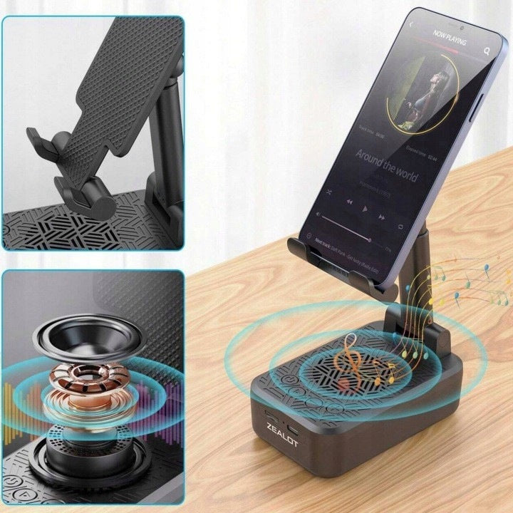 WIRELESS BLUETOOTH SPEAKER WITH PHONE HOLDER UP TO 12,9'' ZEALOT Z7 Manufacturer code Z7