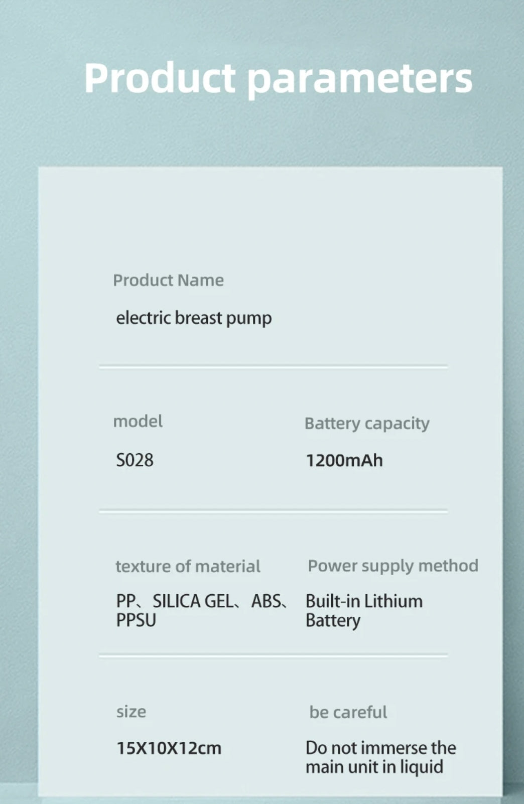 WIRELESS BREAST PUMP USB DQ-S028 Brand no brand