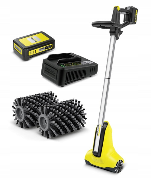 WIRELESS BRUSH FOR TERRACES KARCHER PCL 3-18 PATIO SET WITH BATTERY Batteries included yes