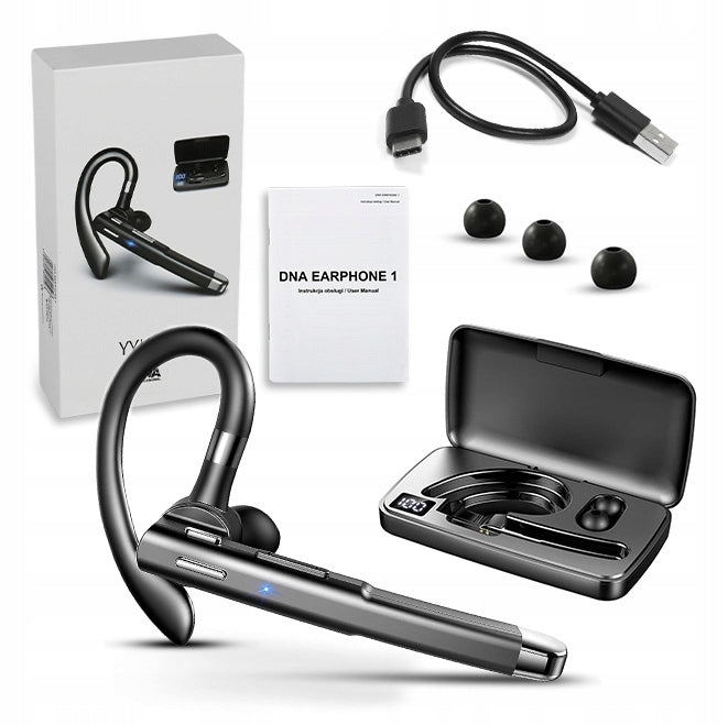 WIRELESS BUSINESS EARPHONE FOR BLUETOOTH 5.1 CALLS NOISE REDUCTION Manufacturer code BEZPRZEWODOWA SŁUCHAWKA BT DO ROZMÓW