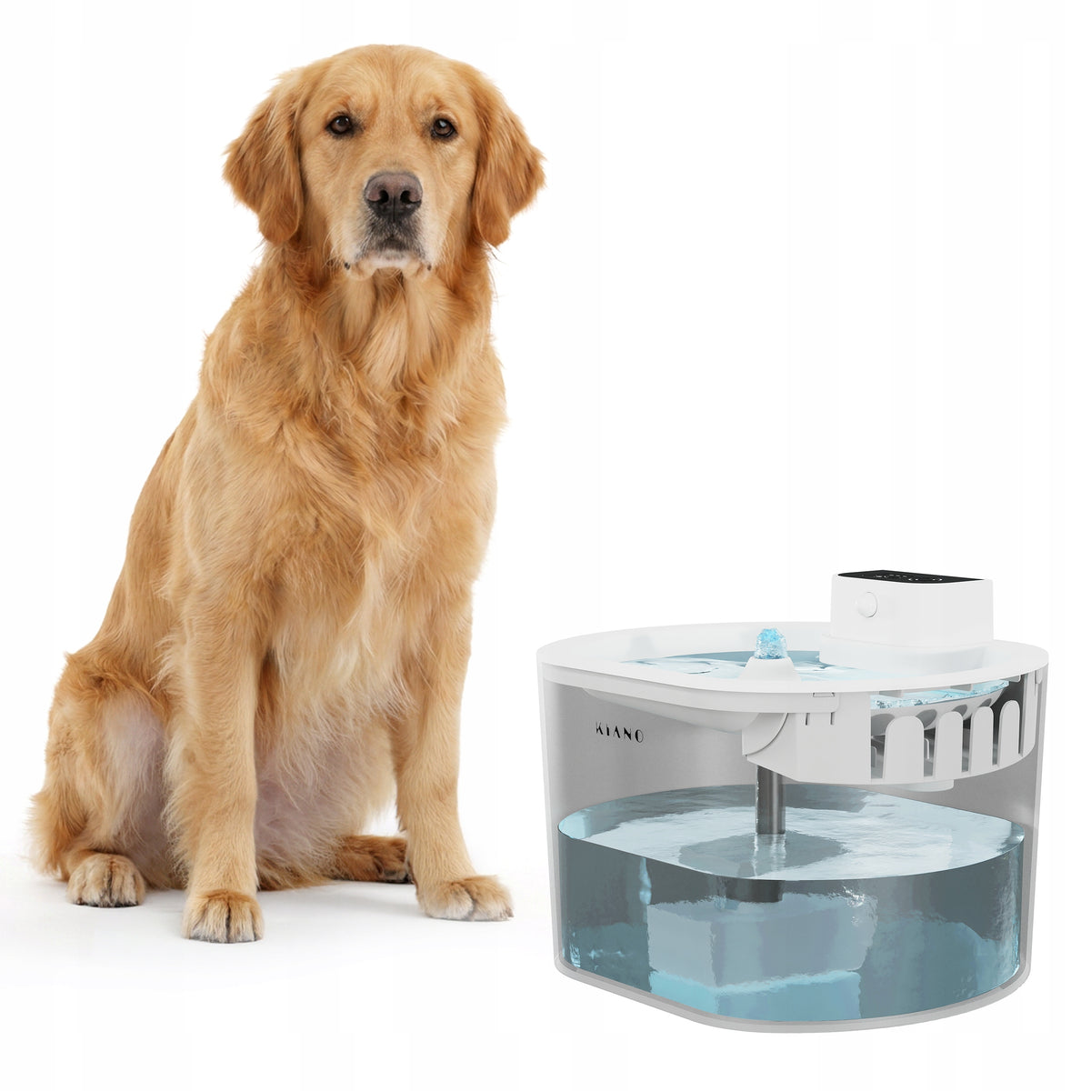 WIRELESS CAT FOUNTAIN BOWL AUTOMATIC DOG DRINKER 2,5L