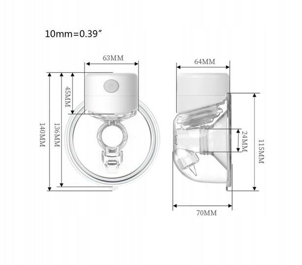 WIRELESS COMPACT ELECTRIC BREAST PUMP FOR CARRYING S12 Packaging status original
