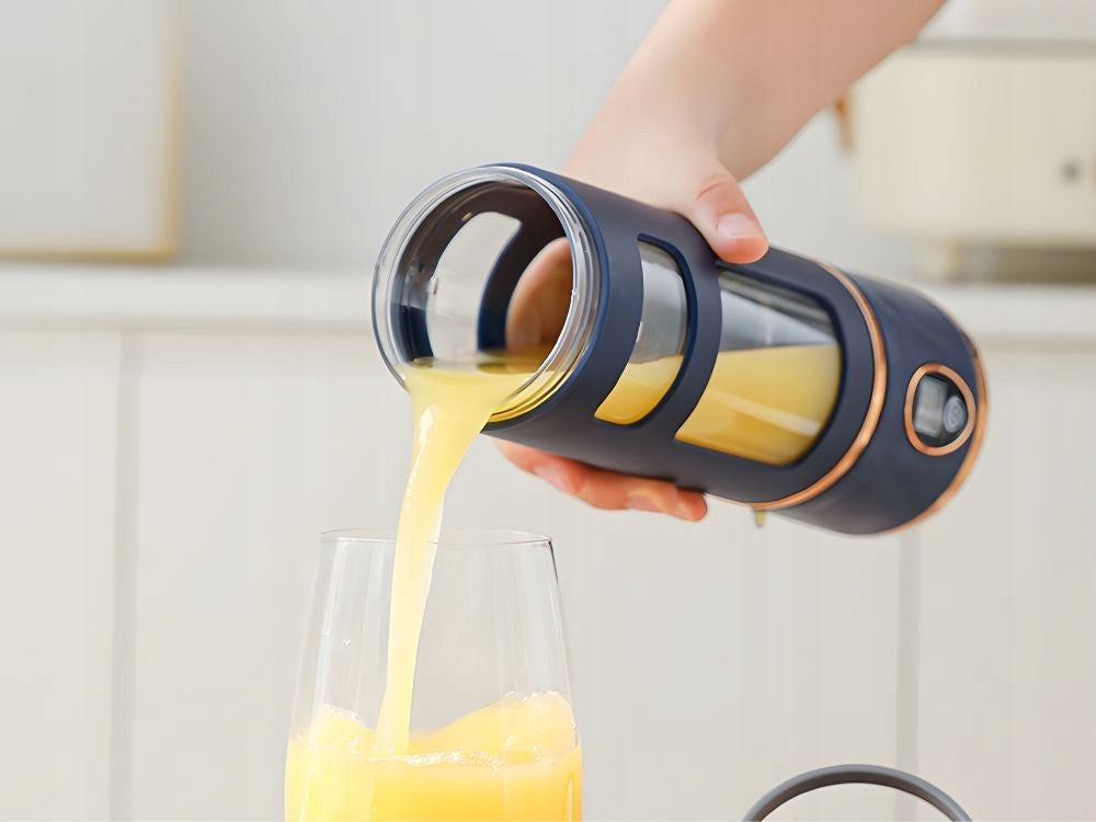 WIRELESS CUP BLENDER SMOOTHIE MUG MIXER 450 ml NAVY BLUE USB Brand Verk Group