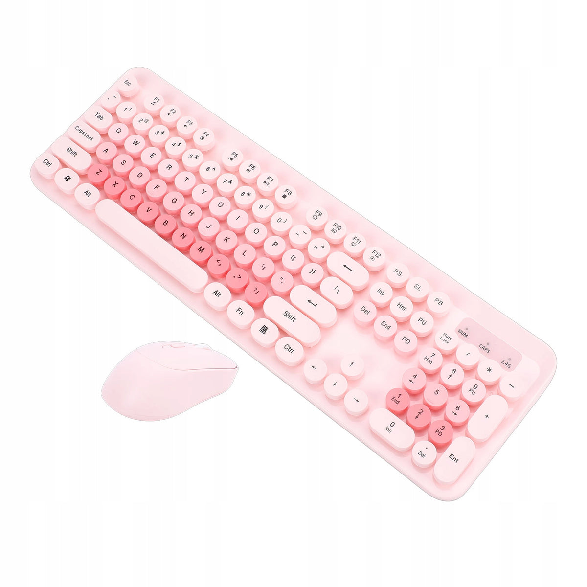 WIRELESS CUTE KEYBOARD AND MOUSE 104 KEYS KP MACHINE STYLE Manufacturer Zzvf