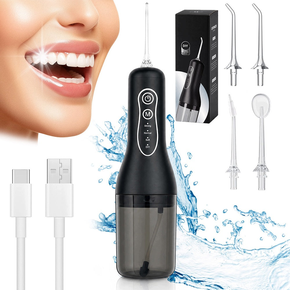 WIRELESS DENTAL IRRIGATOR 4 MODES 4 TIPS 1300MAH