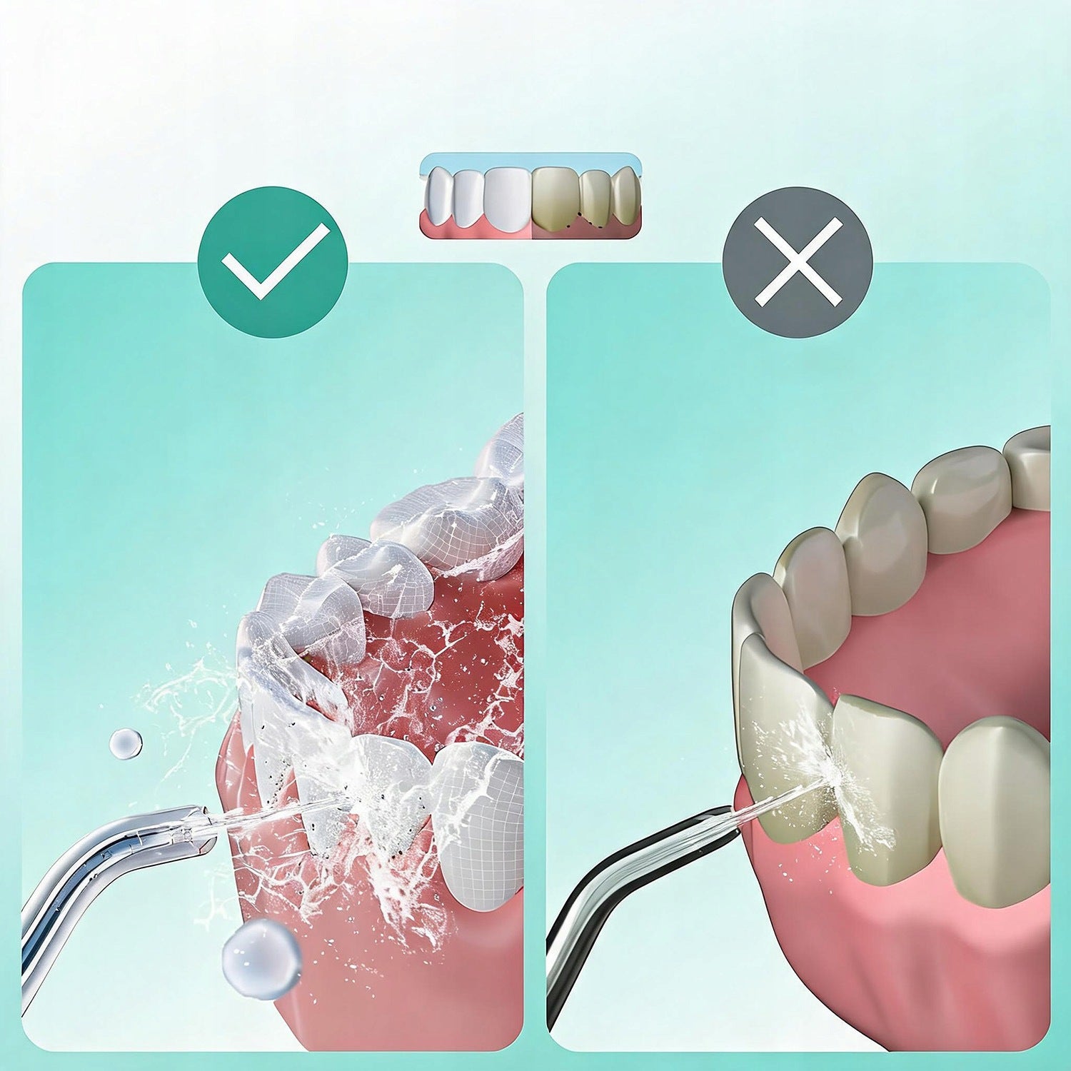 WIRELESS DENTAL IRRIGATOR 4 MODES MULTIFUNCTIONAL IPX7 Packaging status original