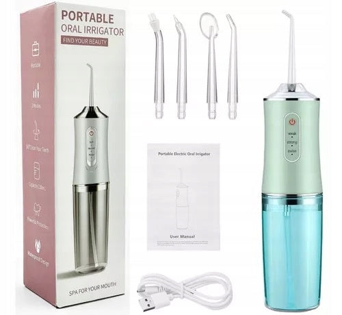 WIRELESS DENTAL IRRIGATOR 4 NOZZLES 360 3 MODES FLOSSER Packaging status original