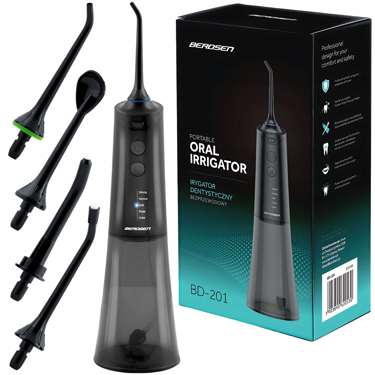 WIRELESS DENTAL IRRIGATOR 5 TIPS INCLUDED