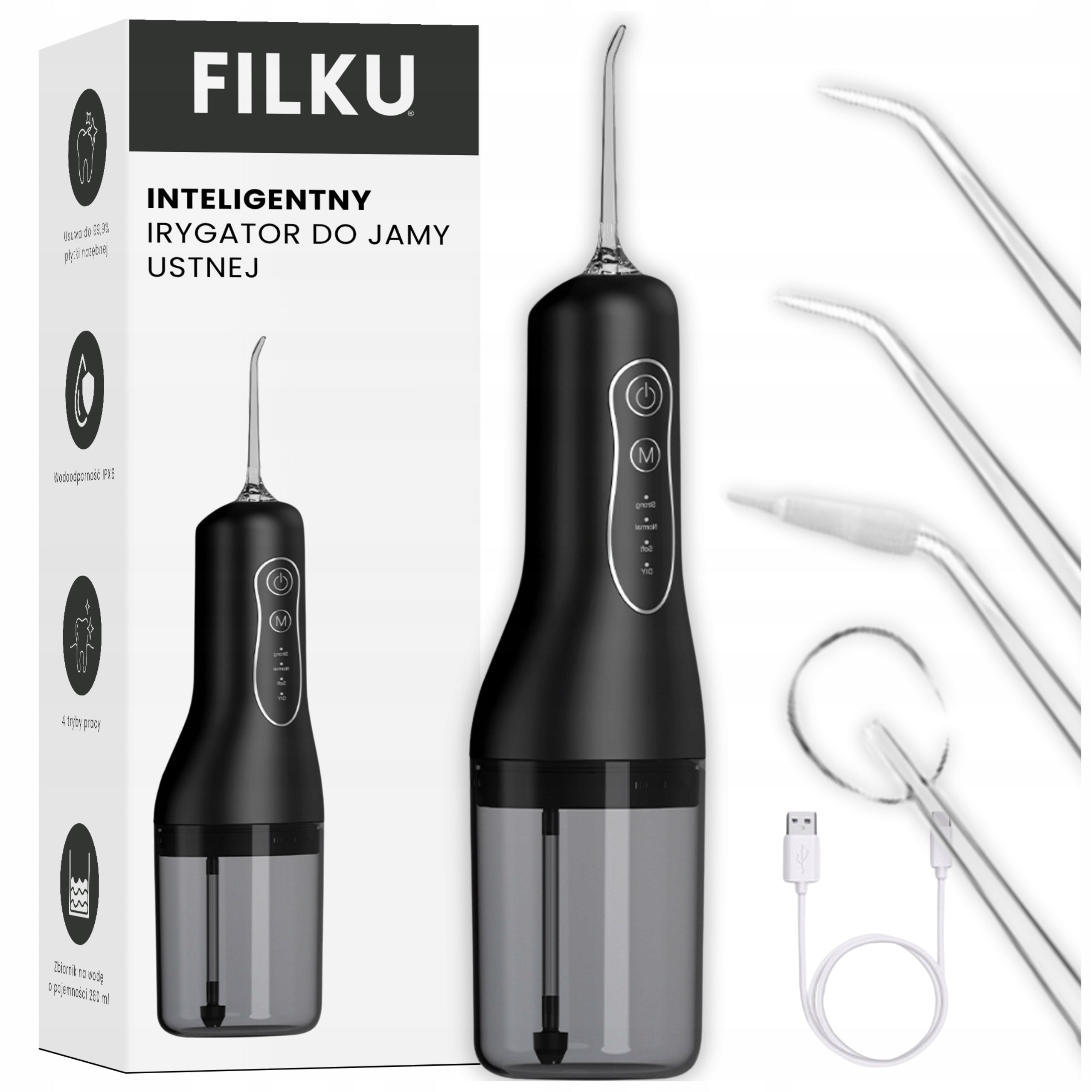 WIRELESS DENTAL IRRIGATOR STRONG 5 NOZZLES 3PULSE MODES