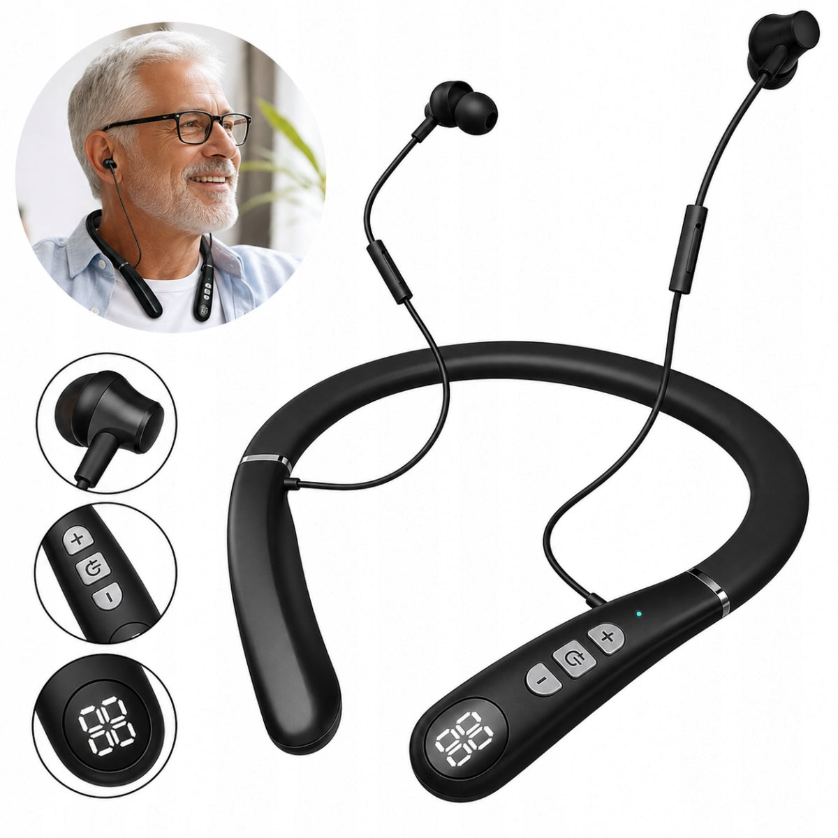 WIRELESS DIGITAL HEARING AID RECHARGEABLE