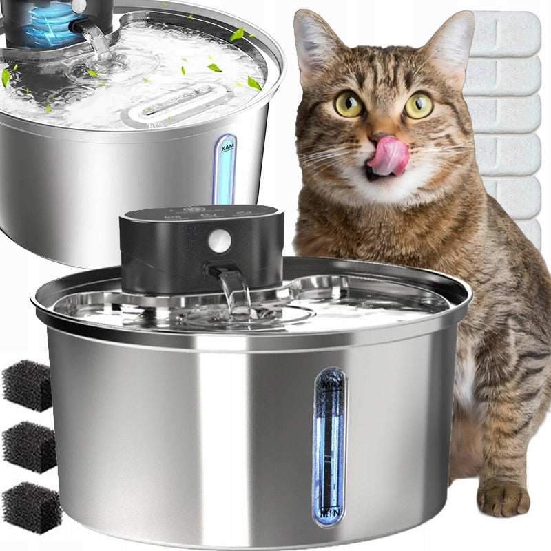 WIRELESS DRINKER DOG CAT FOUNTAIN AUTOMATIC MOTION SENSOR 3,2L