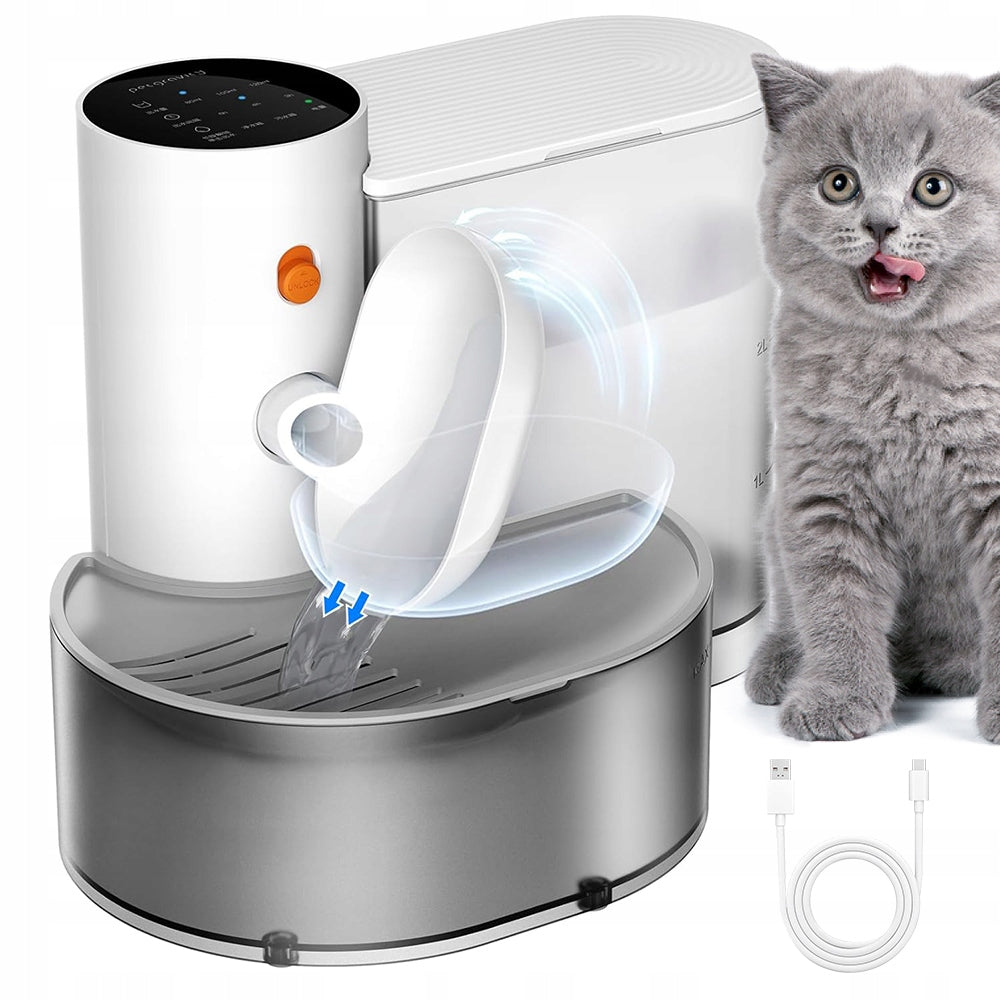 WIRELESS DRINKER FOUNTAIN 3L FOR CAT DOG AUTOMATIC MOTION SENSOR