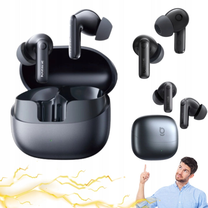 WIRELESS EARBUDS BLACK BASEUS SPORTS GAMING RUNNING
